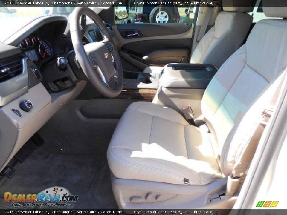 2015 Chevrolet Tahoe LS Champagne Silver Metallic / Cocoa/Dune Photo #4