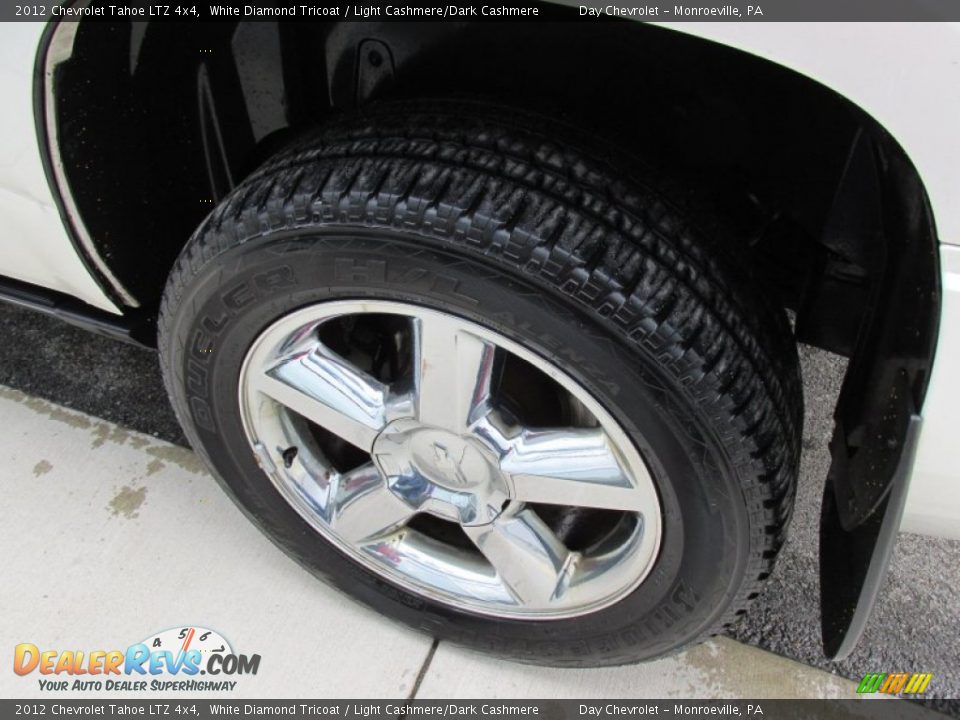 2012 Chevrolet Tahoe LTZ 4x4 White Diamond Tricoat / Light Cashmere/Dark Cashmere Photo #7
