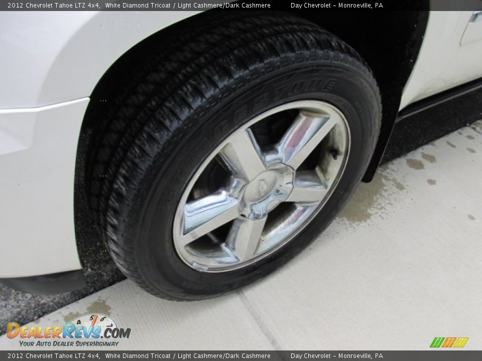 2012 Chevrolet Tahoe LTZ 4x4 White Diamond Tricoat / Light Cashmere/Dark Cashmere Photo #10