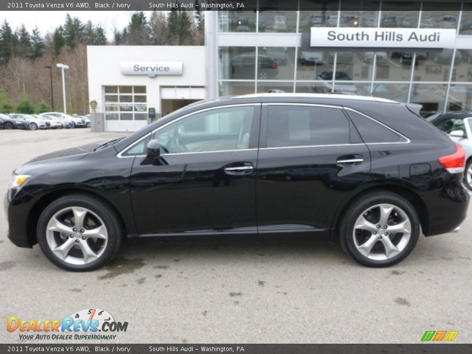 2011 Toyota Venza V6 AWD Black / Ivory Photo #2