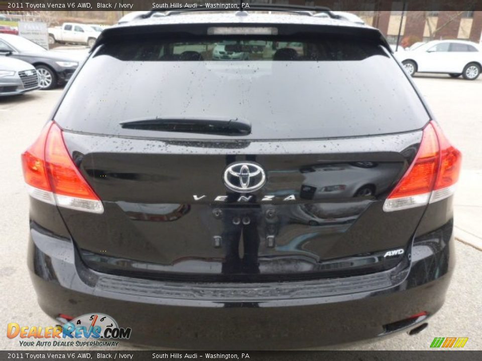 2011 Toyota Venza V6 AWD Black / Ivory Photo #4