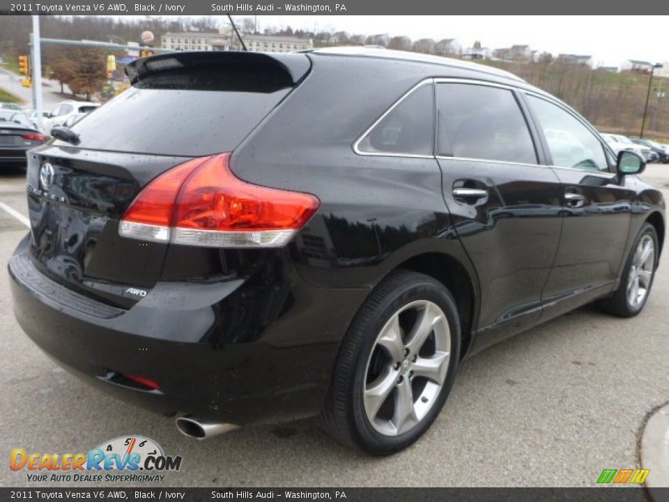 2011 Toyota Venza V6 AWD Black / Ivory Photo #5