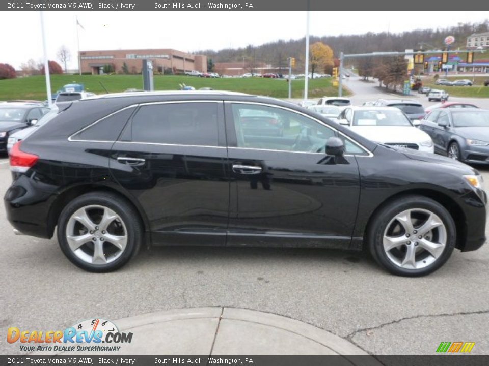 2011 Toyota Venza V6 AWD Black / Ivory Photo #6