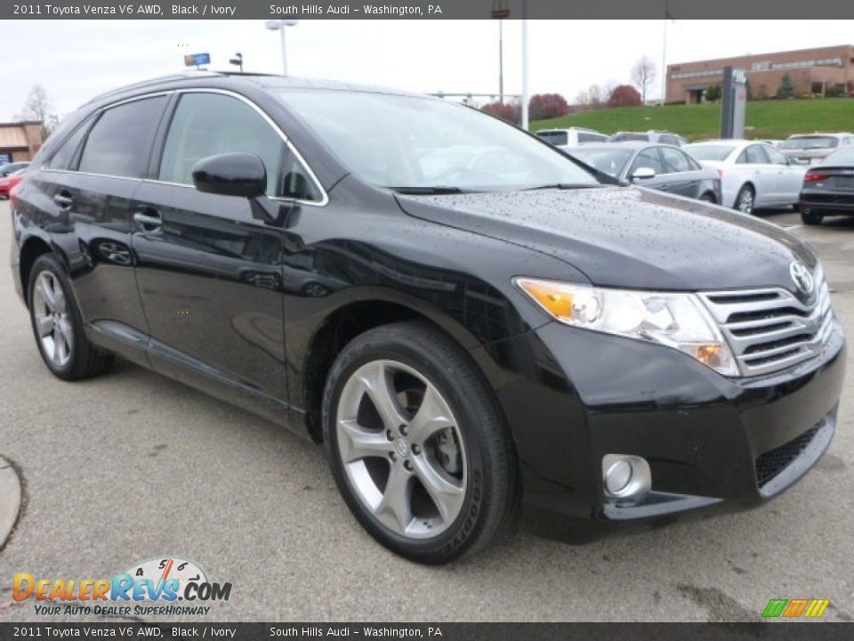 2011 Toyota Venza V6 AWD Black / Ivory Photo #7