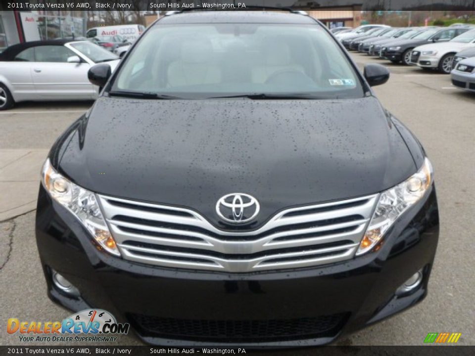2011 Toyota Venza V6 AWD Black / Ivory Photo #8