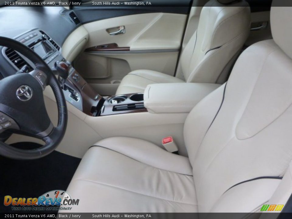 2011 Toyota Venza V6 AWD Black / Ivory Photo #10