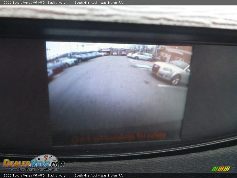 2011 Toyota Venza V6 AWD Black / Ivory Photo #16