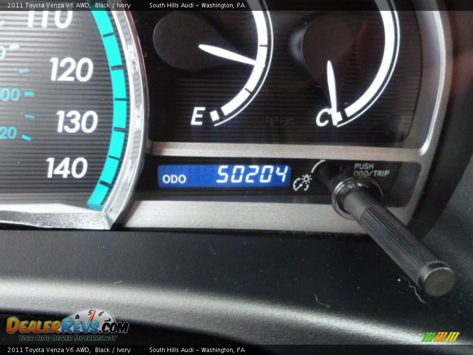 2011 Toyota Venza V6 AWD Black / Ivory Photo #19
