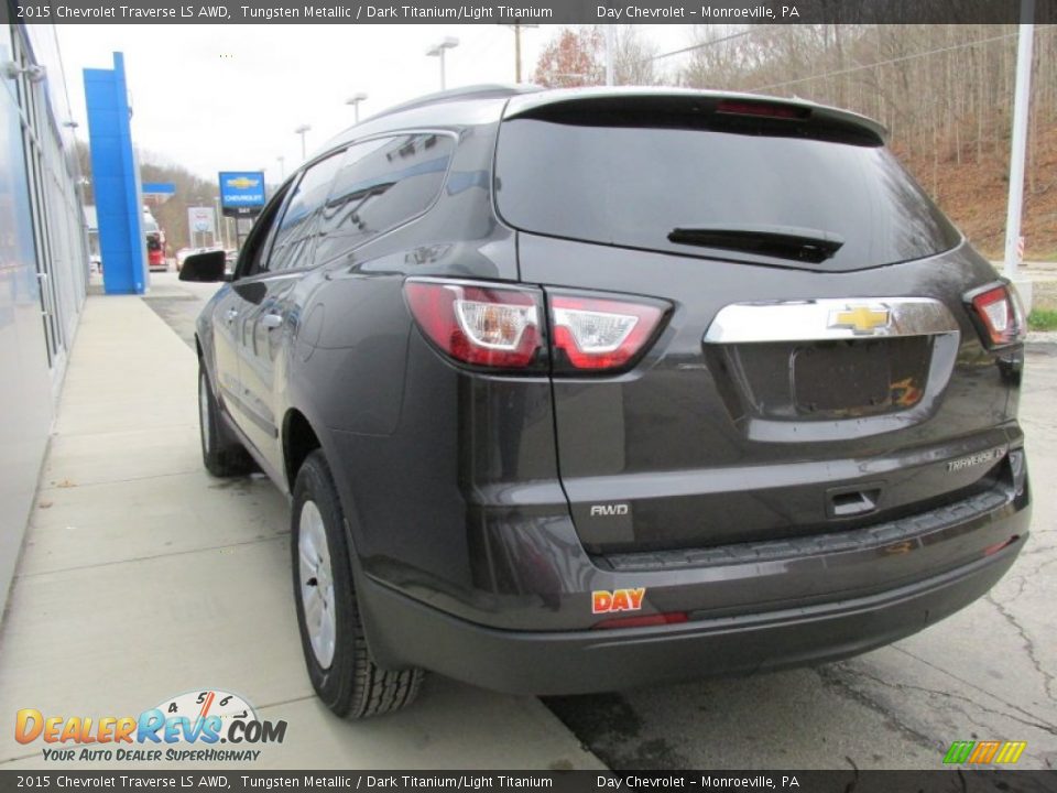 2015 Chevrolet Traverse LS AWD Tungsten Metallic / Dark Titanium/Light Titanium Photo #6