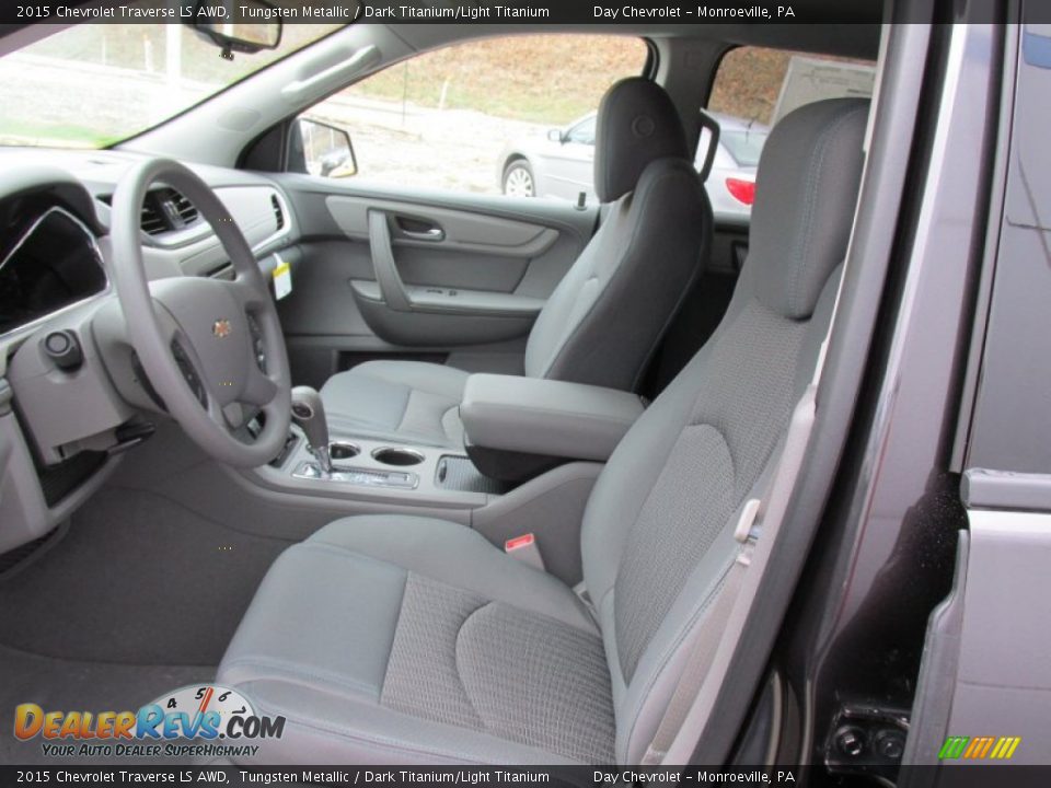Front Seat of 2015 Chevrolet Traverse LS AWD Photo #12