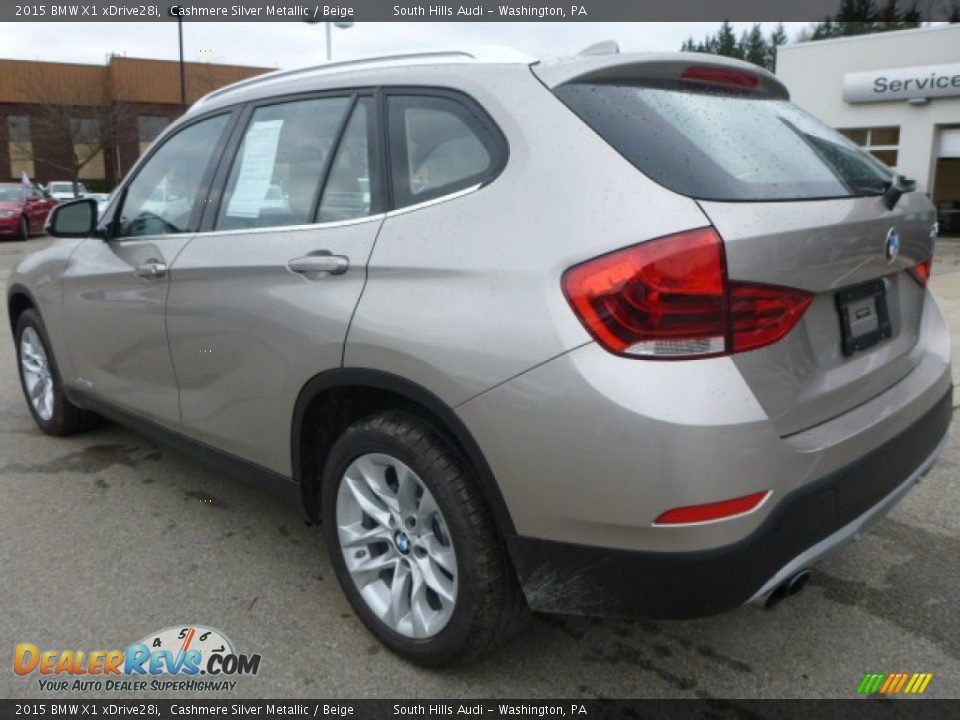 2015 BMW X1 xDrive28i Cashmere Silver Metallic / Beige Photo #3