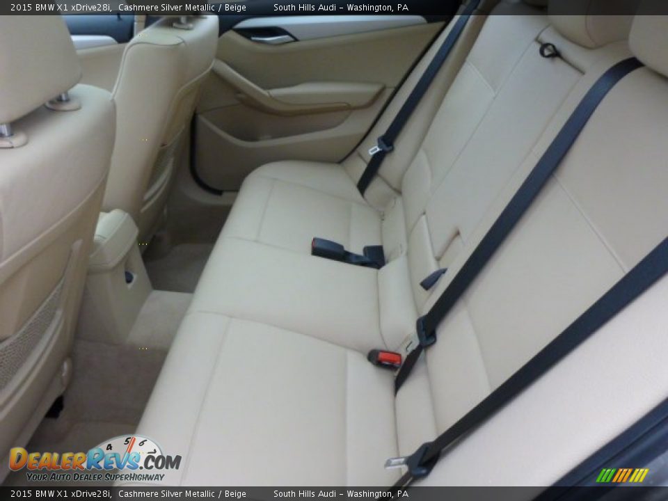 2015 BMW X1 xDrive28i Cashmere Silver Metallic / Beige Photo #11