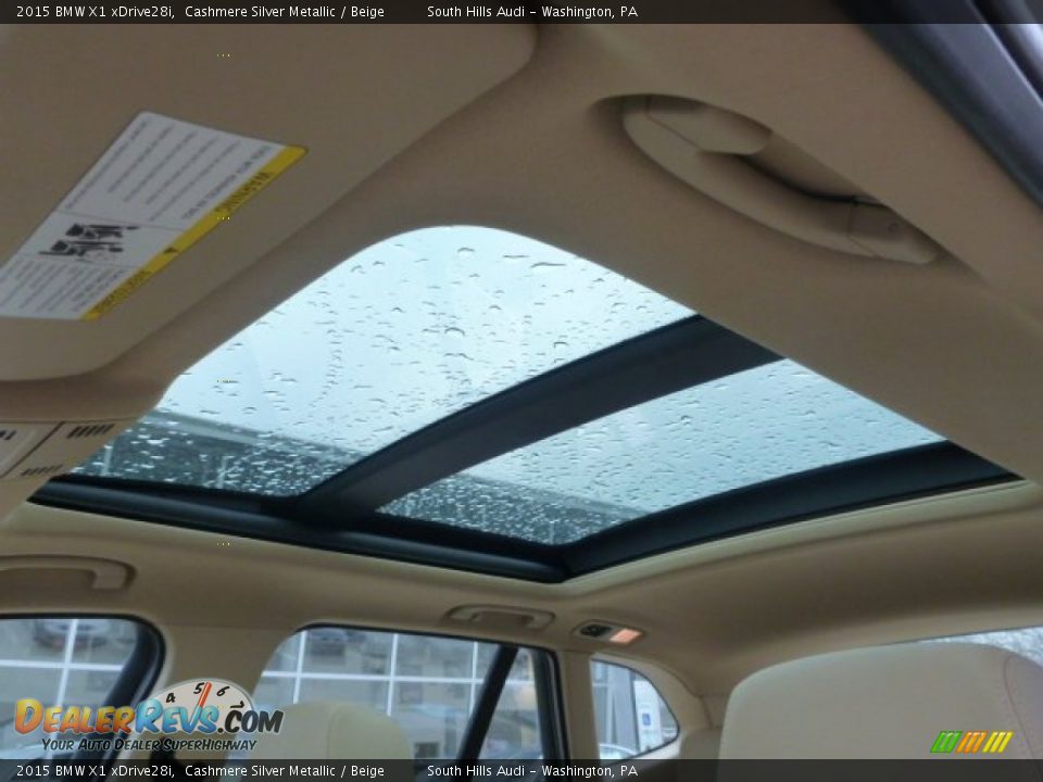 2015 BMW X1 xDrive28i Cashmere Silver Metallic / Beige Photo #16