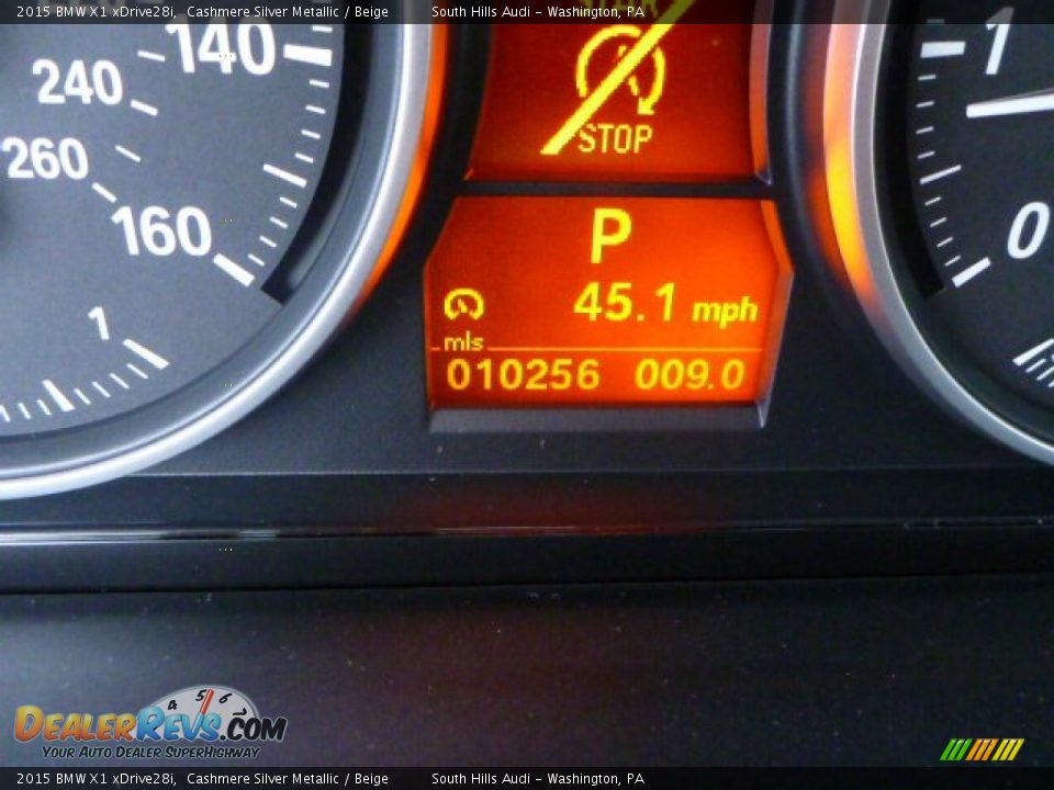 2015 BMW X1 xDrive28i Cashmere Silver Metallic / Beige Photo #20