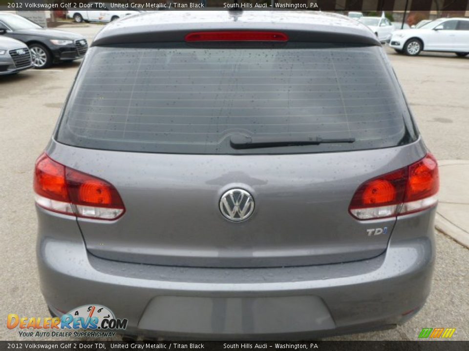 2012 Volkswagen Golf 2 Door TDI United Gray Metallic / Titan Black Photo #4