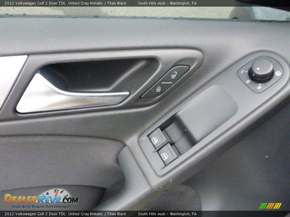 2012 Volkswagen Golf 2 Door TDI United Gray Metallic / Titan Black Photo #13