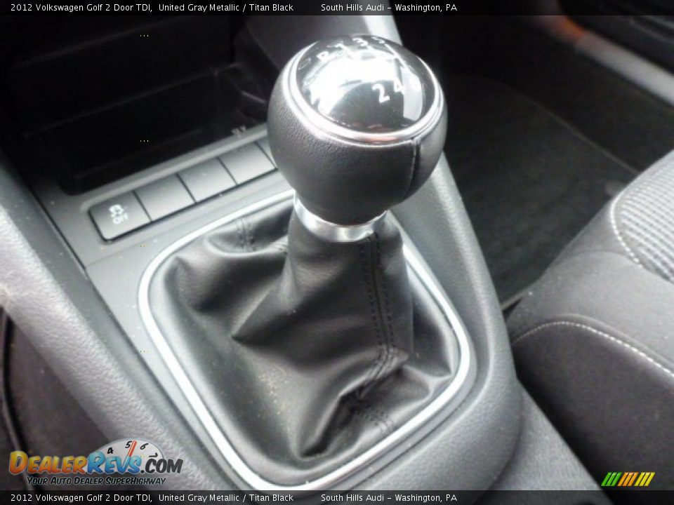 2012 Volkswagen Golf 2 Door TDI United Gray Metallic / Titan Black Photo #15