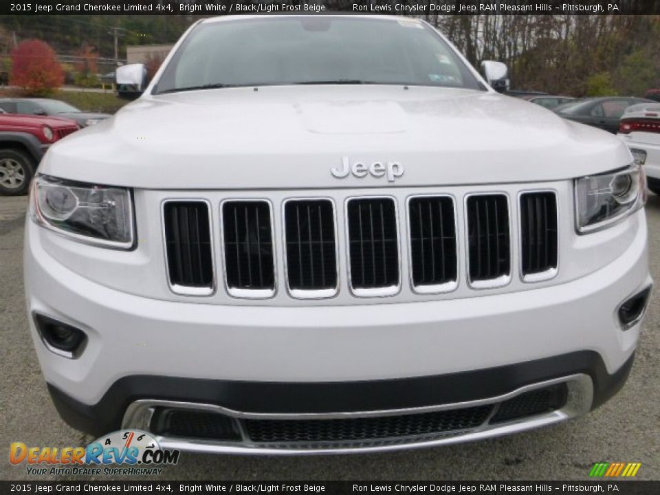 2015 Jeep Grand Cherokee Limited 4x4 Bright White / Black/Light Frost Beige Photo #8