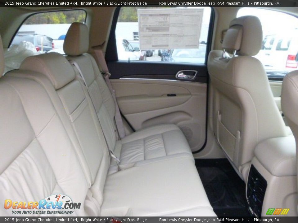 2015 Jeep Grand Cherokee Limited 4x4 Bright White / Black/Light Frost Beige Photo #12