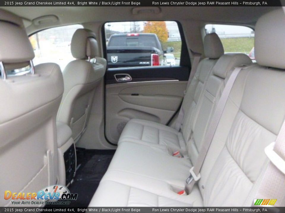 2015 Jeep Grand Cherokee Limited 4x4 Bright White / Black/Light Frost Beige Photo #13