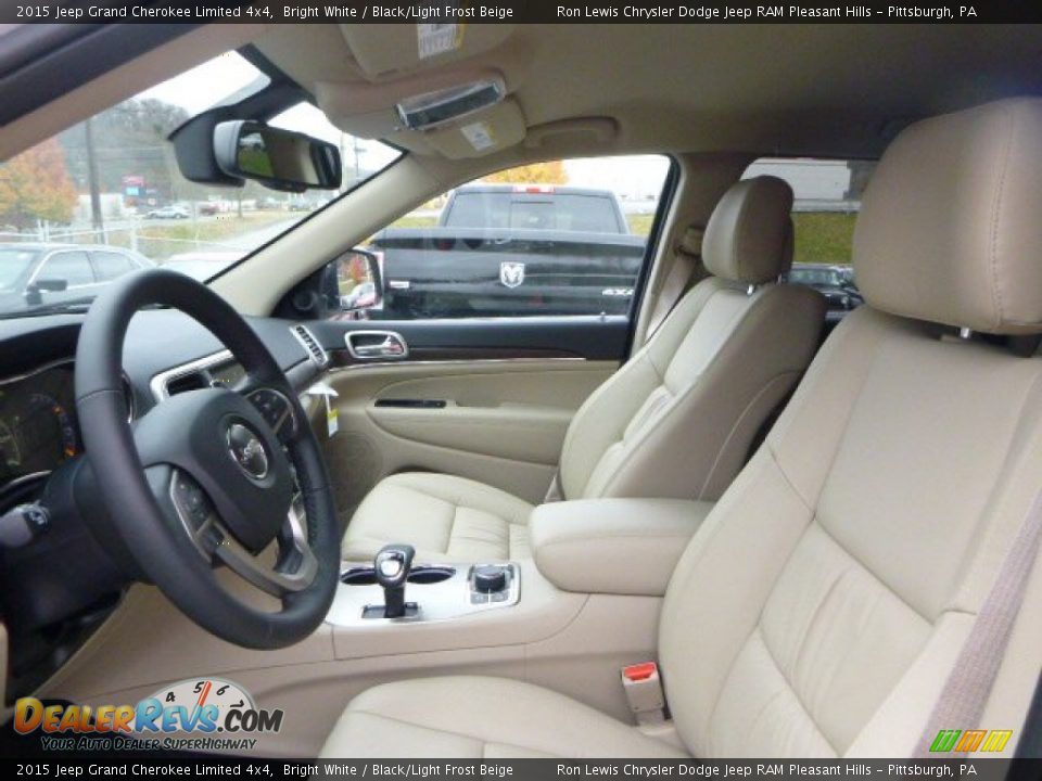 2015 Jeep Grand Cherokee Limited 4x4 Bright White / Black/Light Frost Beige Photo #16