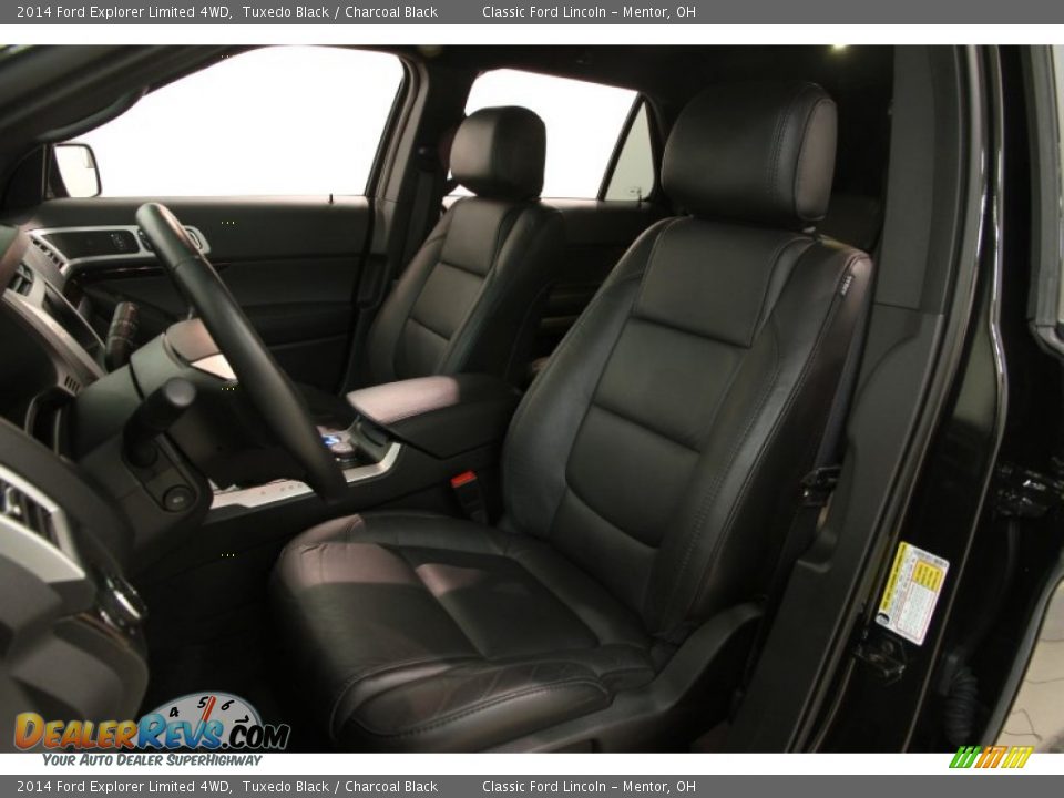 2014 Ford Explorer Limited 4WD Tuxedo Black / Charcoal Black Photo #7