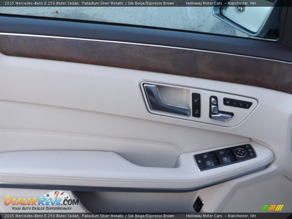 2015 Mercedes-Benz E 250 Blutec Sedan Palladium Silver Metallic / Silk Beige/Espresso Brown Photo #8