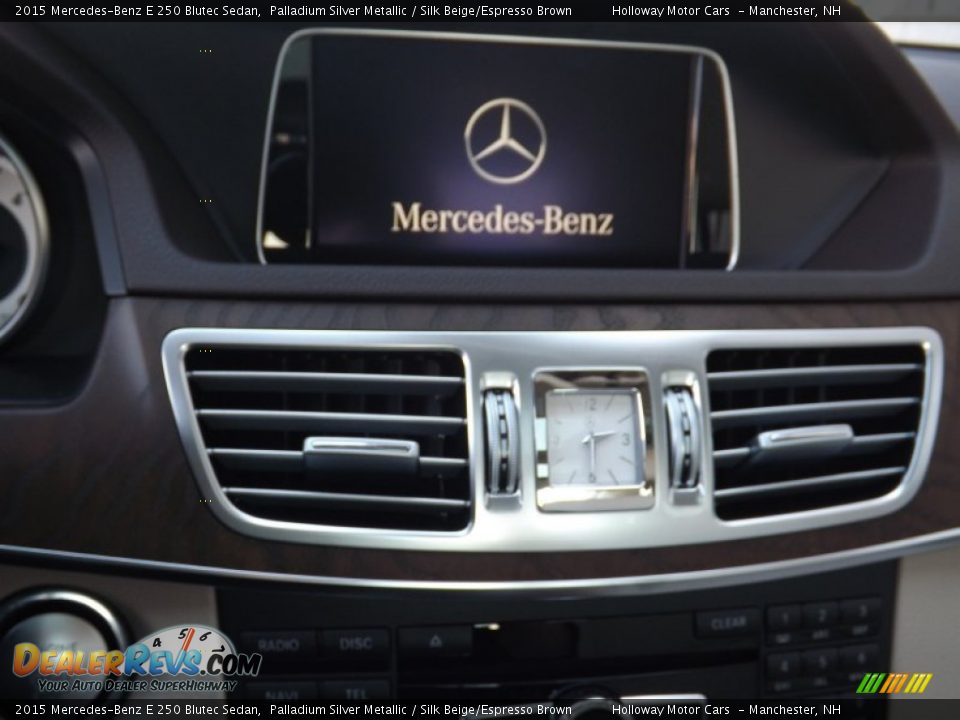 2015 Mercedes-Benz E 250 Blutec Sedan Palladium Silver Metallic / Silk Beige/Espresso Brown Photo #10