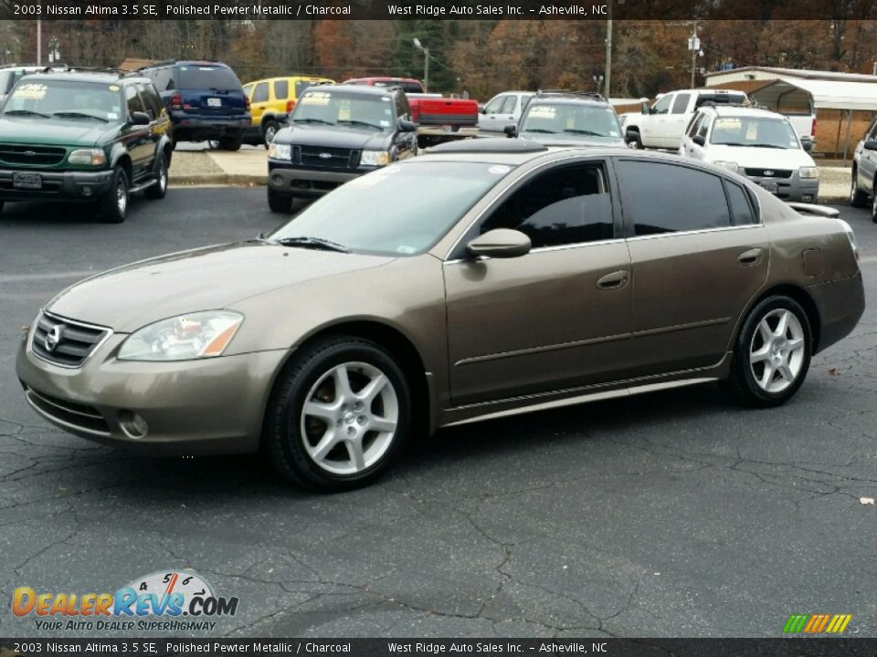 2003 Nissan Altima 3.5 SE Polished Pewter Metallic / Charcoal Photo #2