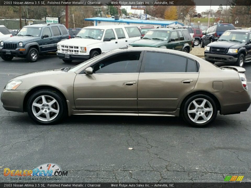 2003 Nissan Altima 3.5 SE Polished Pewter Metallic / Charcoal Photo #3