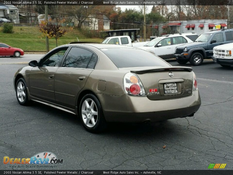 2003 Nissan Altima 3.5 SE Polished Pewter Metallic / Charcoal Photo #4