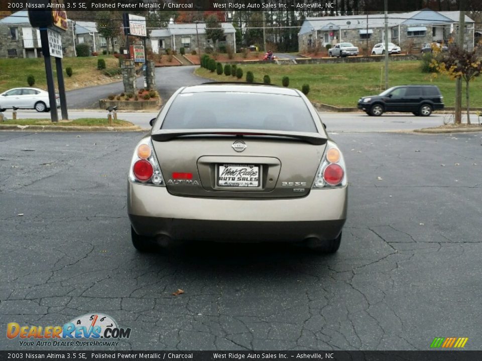 2003 Nissan Altima 3.5 SE Polished Pewter Metallic / Charcoal Photo #5