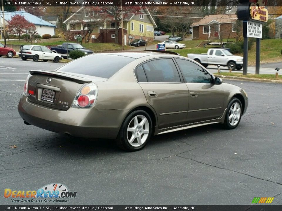 2003 Nissan Altima 3.5 SE Polished Pewter Metallic / Charcoal Photo #6