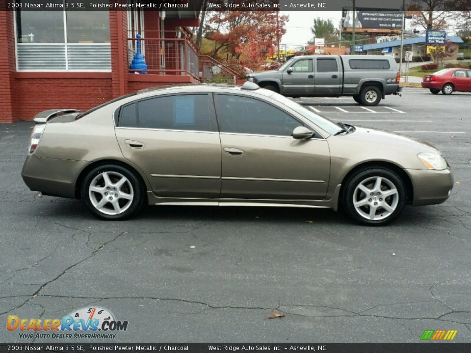 2003 Nissan Altima 3.5 SE Polished Pewter Metallic / Charcoal Photo #7