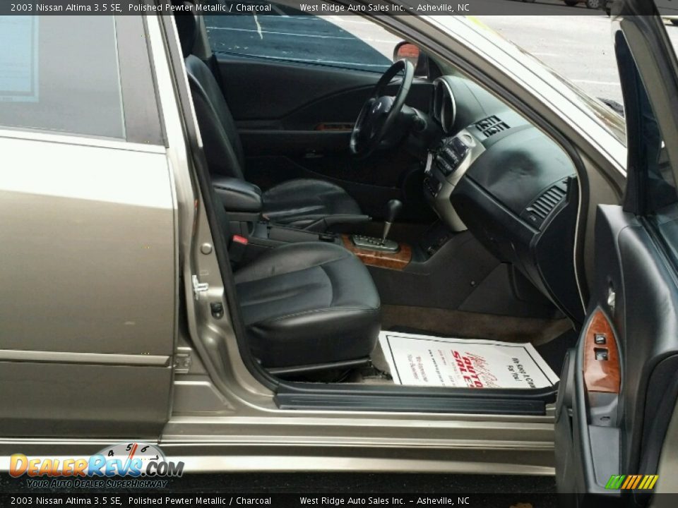 2003 Nissan Altima 3.5 SE Polished Pewter Metallic / Charcoal Photo #9