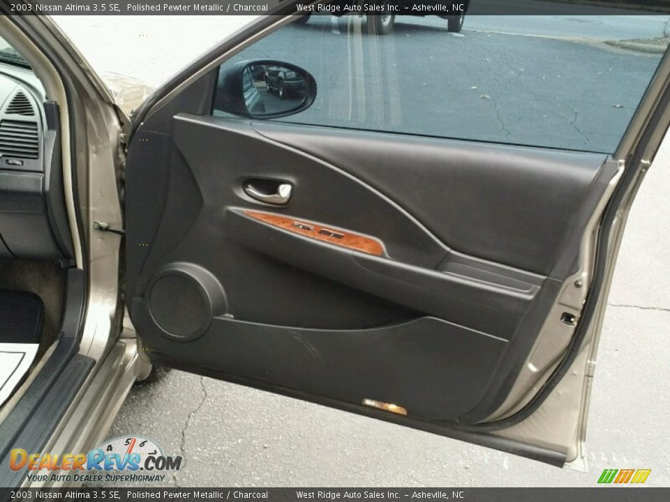 2003 Nissan Altima 3.5 SE Polished Pewter Metallic / Charcoal Photo #10