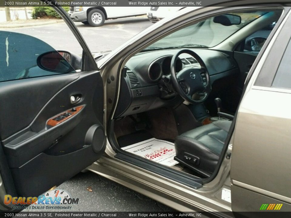 2003 Nissan Altima 3.5 SE Polished Pewter Metallic / Charcoal Photo #15