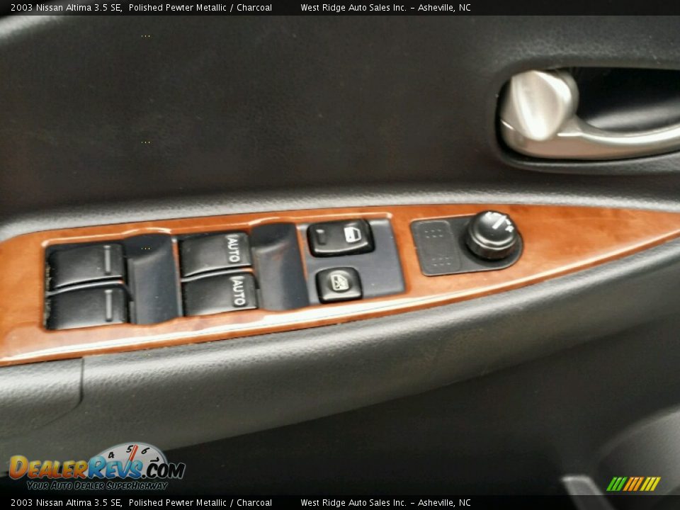 2003 Nissan Altima 3.5 SE Polished Pewter Metallic / Charcoal Photo #16