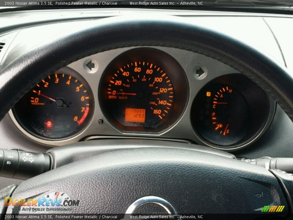2003 Nissan Altima 3.5 SE Polished Pewter Metallic / Charcoal Photo #20