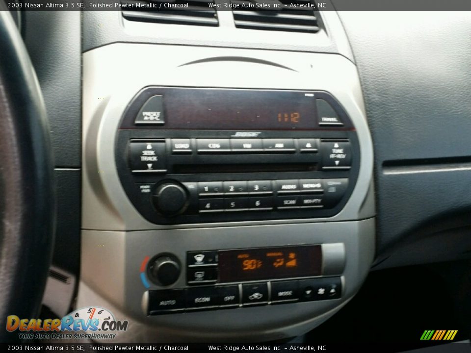 2003 Nissan Altima 3.5 SE Polished Pewter Metallic / Charcoal Photo #21