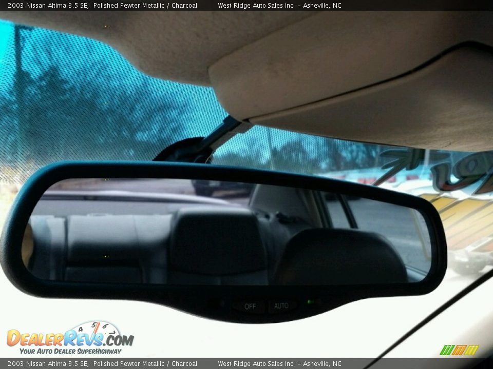 2003 Nissan Altima 3.5 SE Polished Pewter Metallic / Charcoal Photo #23