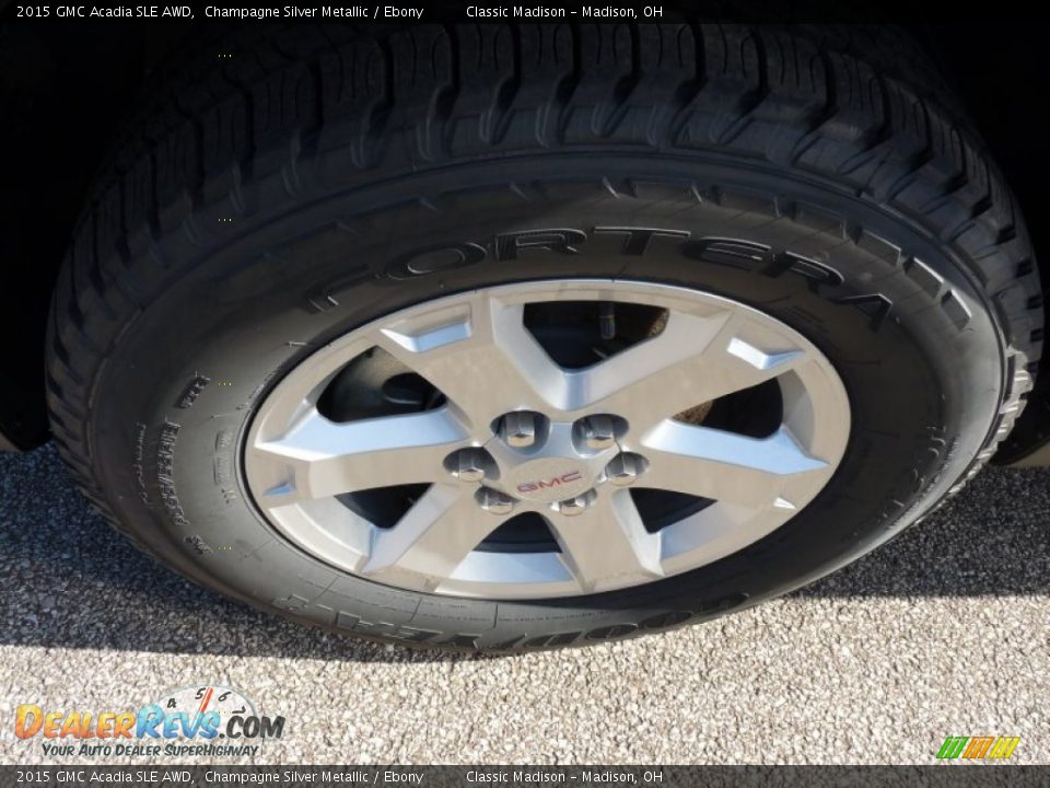 2015 GMC Acadia SLE AWD Champagne Silver Metallic / Ebony Photo #4