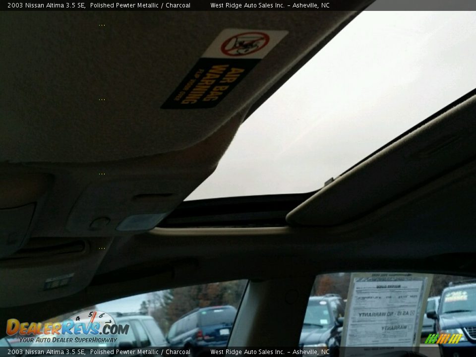 2003 Nissan Altima 3.5 SE Polished Pewter Metallic / Charcoal Photo #24