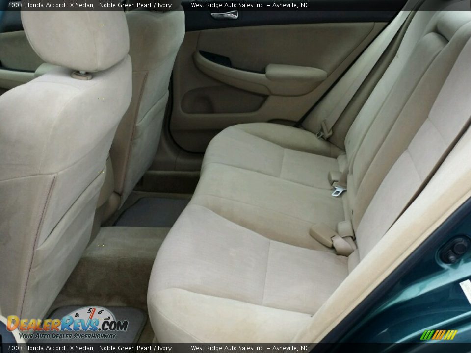 Rear Seat of 2003 Honda Accord LX Sedan Photo #14