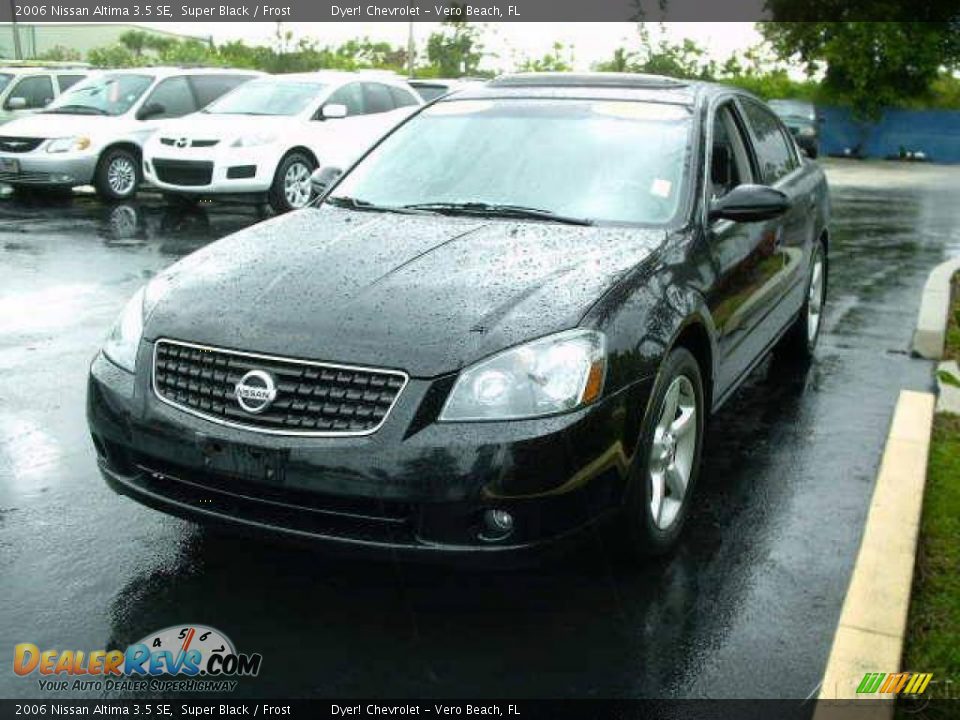 2006 Nissan Altima 3.5 SE Super Black / Frost Photo #1