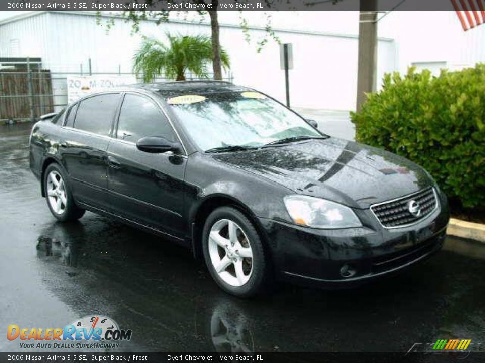 2006 Nissan Altima 3.5 SE Super Black / Frost Photo #2