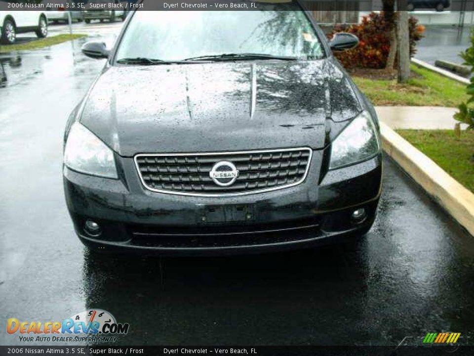 2006 Nissan Altima 3.5 SE Super Black / Frost Photo #3