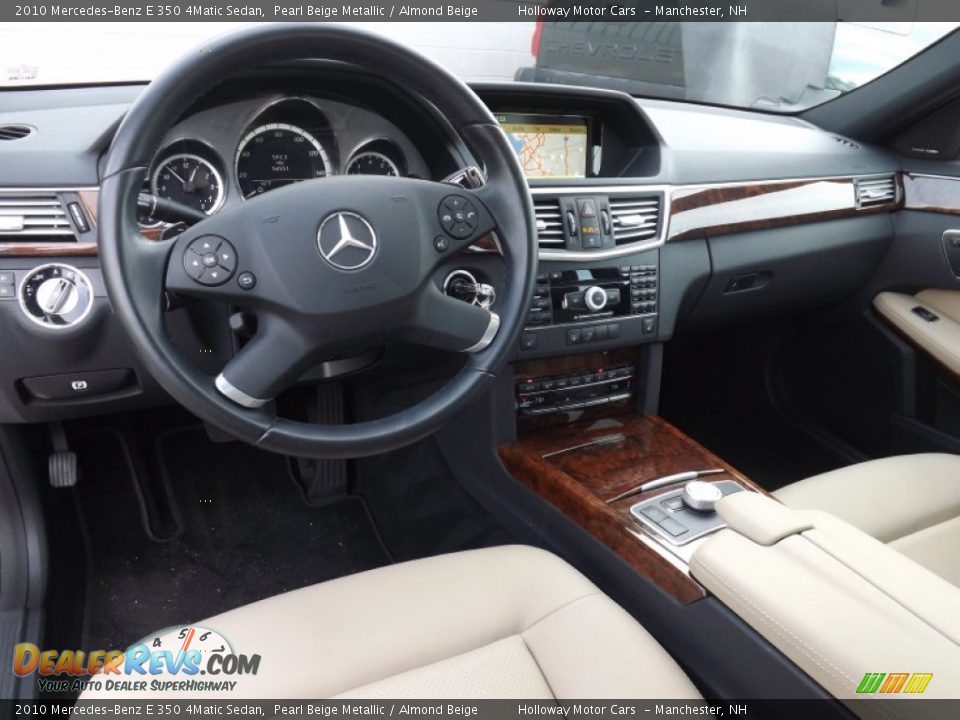 2010 Mercedes-Benz E 350 4Matic Sedan Pearl Beige Metallic / Almond Beige Photo #7