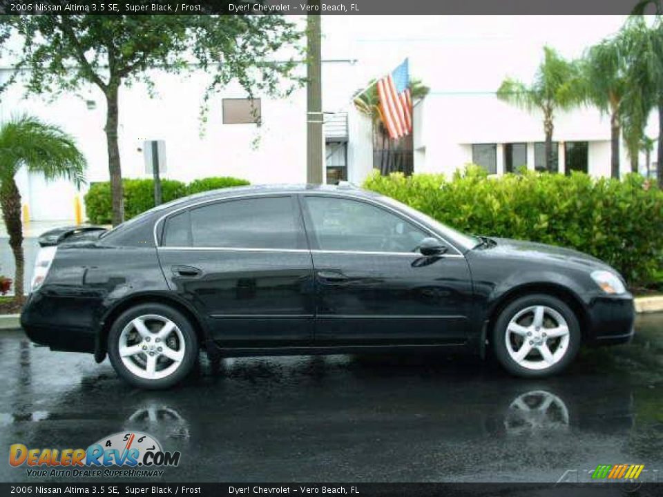 2006 Nissan Altima 3.5 SE Super Black / Frost Photo #4