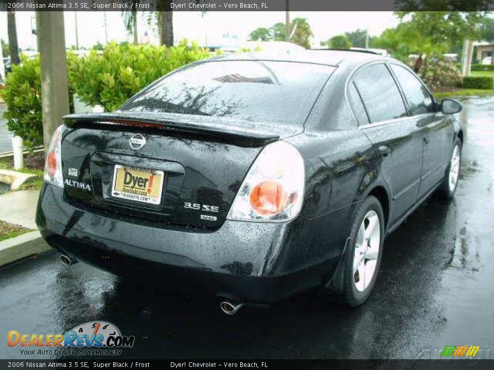 2006 Nissan Altima 3.5 SE Super Black / Frost Photo #5